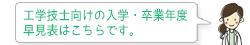 工学技士向けの入学・卒業年度早見表はこちらです。